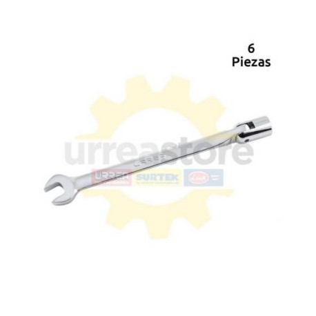 1270-12 Llave combinada flexible 3/8 Urrea