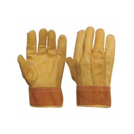 137413 Guantes cortos de operador piel de res...