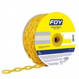 143435 Cadena plast 3mm 1/8 pulgadas 50m amar Foy