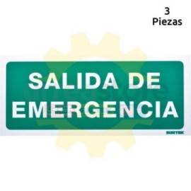 SES3 Señal  pulgadas Salida emergencia pulgadas...