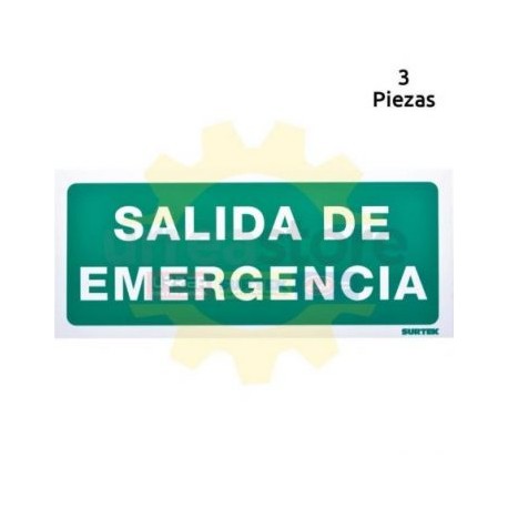 SES3 Señal  pulgadas Salida emergencia pulgadas...