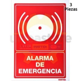 SES46 Señal  pulgadas Alarma de emergencia...