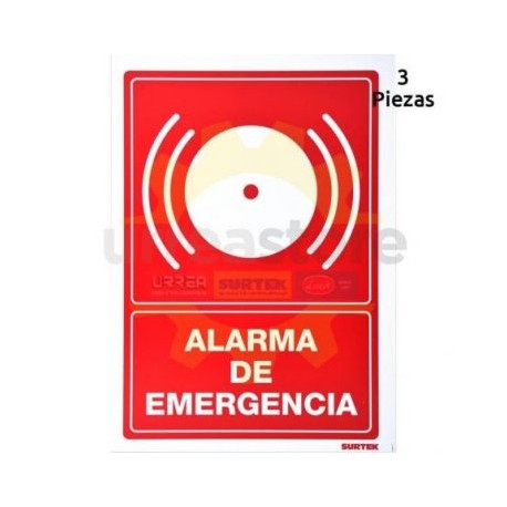 SES46 Señal  pulgadas Alarma de emergencia...