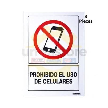 SES51 Señal  pulgadas Prohibido el uso de...