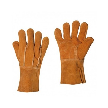 144150 Guantes cortos de carnaza Foy