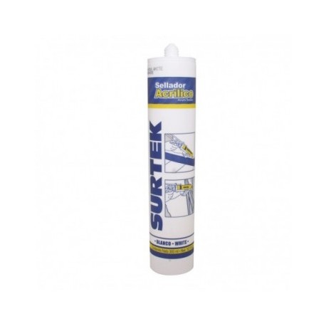 113505 Sellador acrílico blanco 280ml Surtek