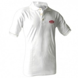 LPOBM Playera tipo polo Lock blanca talla M Lock