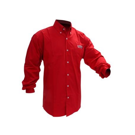 CAML201L Camisa roja manga larga Urrea talla L...