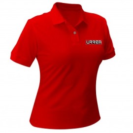 UPODRM Playera tipo Polo para dama Urrea roja...