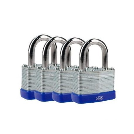 J4CLA Juego de 4 candados laminados 40mm Lock