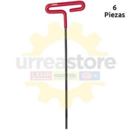 46416LG Llave hex T mgo vinil 1/4x9 pulgadas Urrea