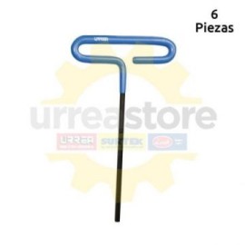 46514G Llave hex T mgo vinil 4mmx6 pulgadas Urrea