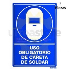 SES17 Señal pulgadas Careta de soldar pulgadas...