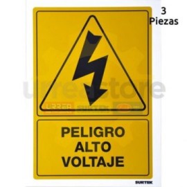 SES31 Señal pulgadas Peligro alto voltaje...