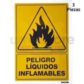 SES32 Señal pulgadas Líquidos inflamables...