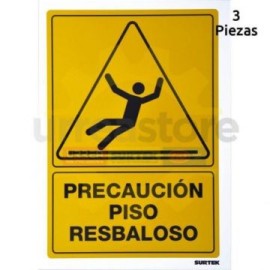 SES33 Señal pulgadas Piso resbaloso pulgadas...