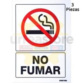 SES39 Señal pulgadas No fumar pulgadas Surtek