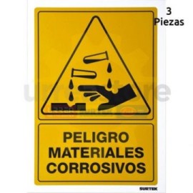 SES29 Señal pulgadas Materiales corrosivos...