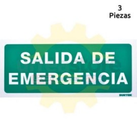 SES3 Señal pulgadas Salida emergencia pulgadas...