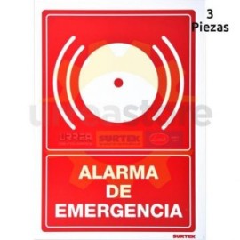 SES46 Señal pulgadas Alarma de emergencia...