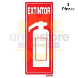 SES48 Señal pulgadas Extintor pulgadas...
