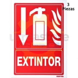 SES47 Señal pulgadas Extintor pulgadas Surtek