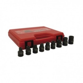 74300 Juego de 9 dados de impacto Torx® hembra...